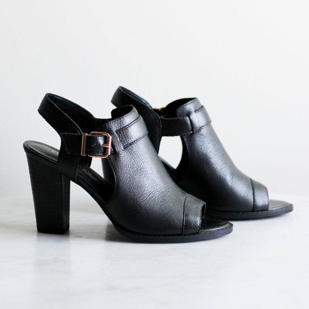Cole Haan Black Open Toe Mule